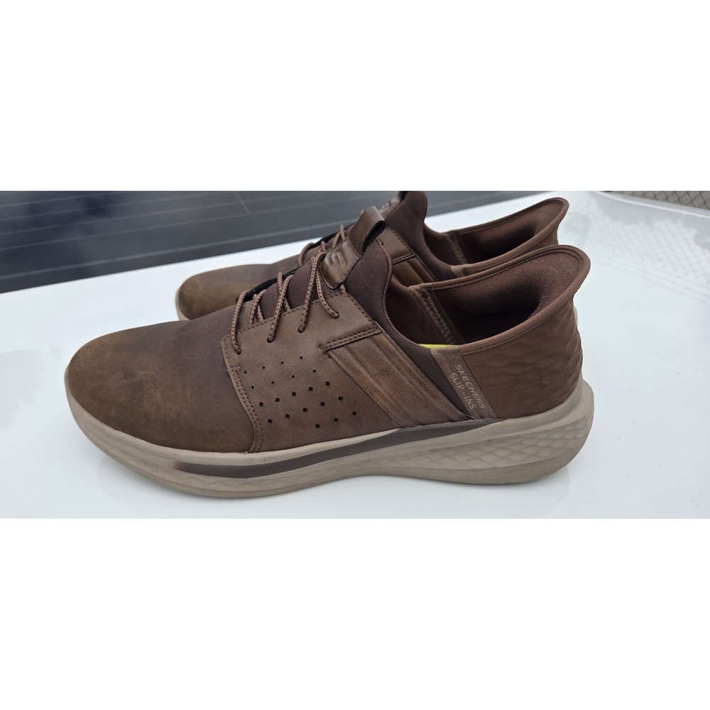 Sketchers Mens 14 Slip-ins Leather Zachary  Sneakers, Casual, Church, Work